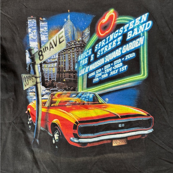 Bruce Springsteen Vintage T Shirt Men's L NYC MSG 2000 Sold Out - Picture 2 of 5